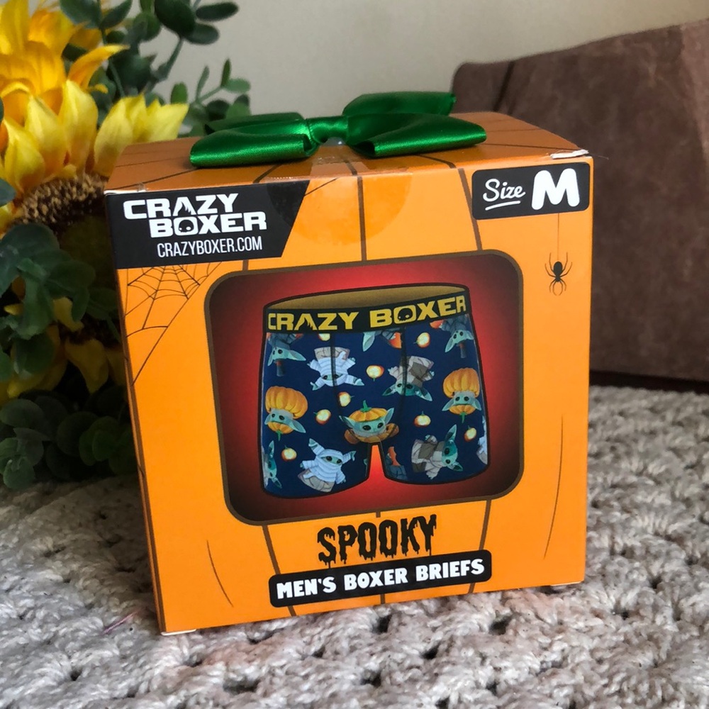 Men’s Spooky Halloween Mandalorian Boxer Briefs SZ Medium